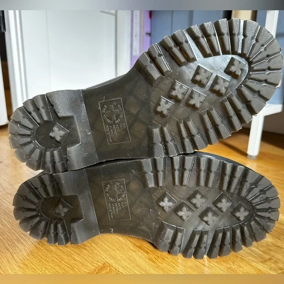 Dr. Martens Black Ankle Boots with Silver Accents - Picture 6 of 8